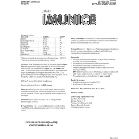 Immunice, 30 sachets, Sun Wave Pharma