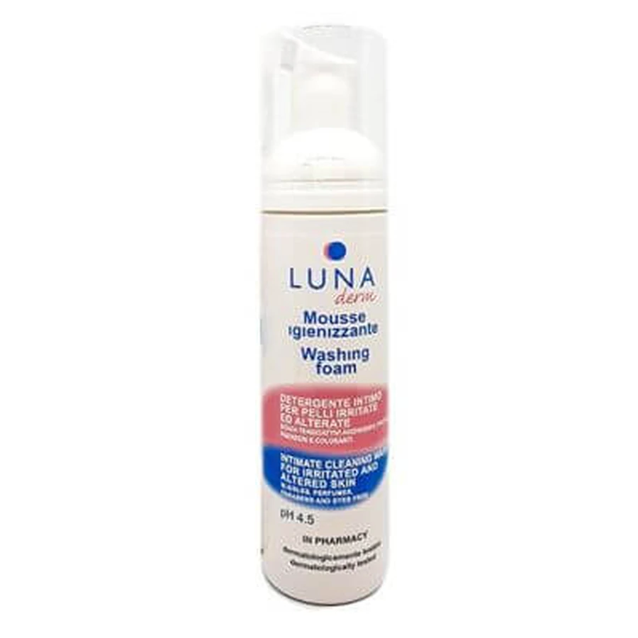 Lunaderm Hygienic Cleansing Mousse Intimate Irritated and Altered Skin 150 ml