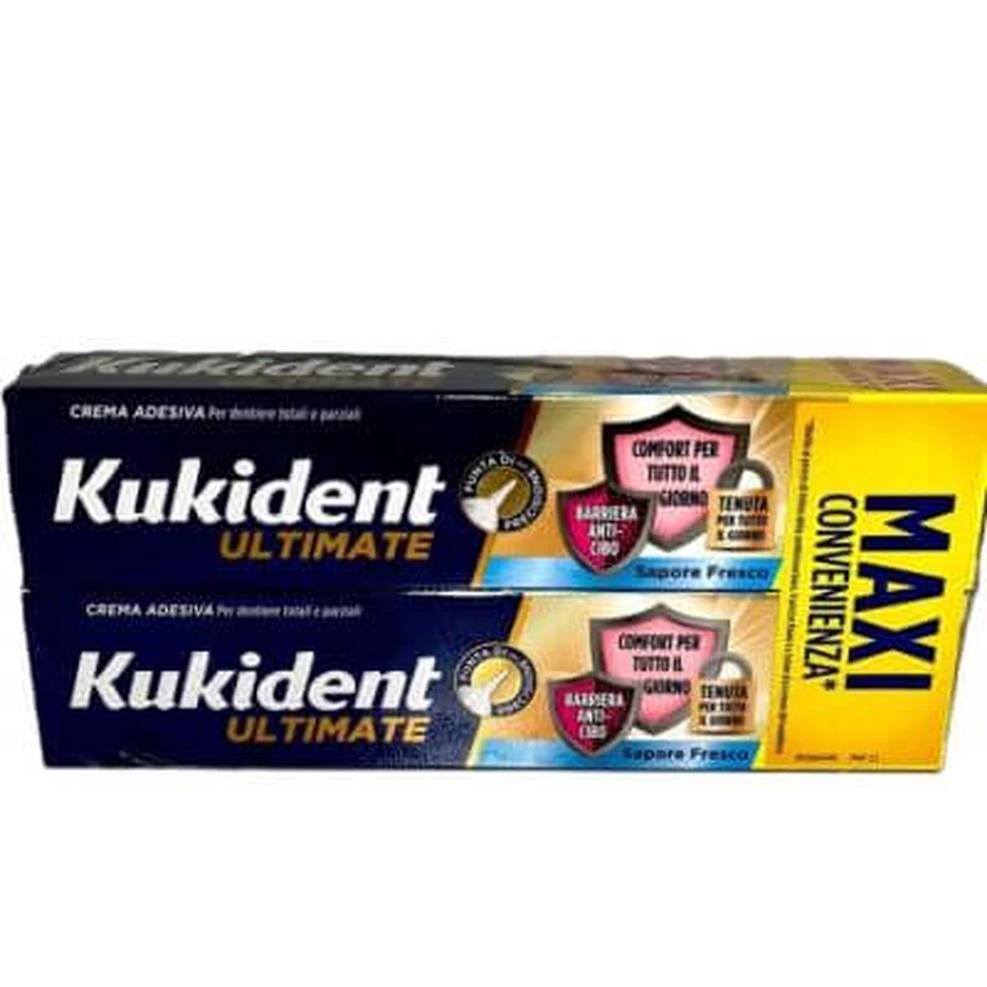 Kukident ultimative frisch 57 g Packung von zwei