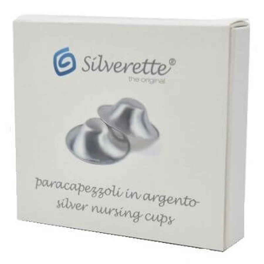 Silverette silver silver nipple shields small shields 1 pair