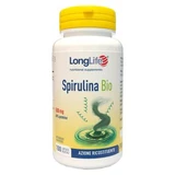 Longlife biologische spirulina 500 mg 100 vegetarische capsules
