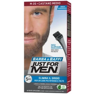 Just for men barba y bigote m35 marrón medio 51 g