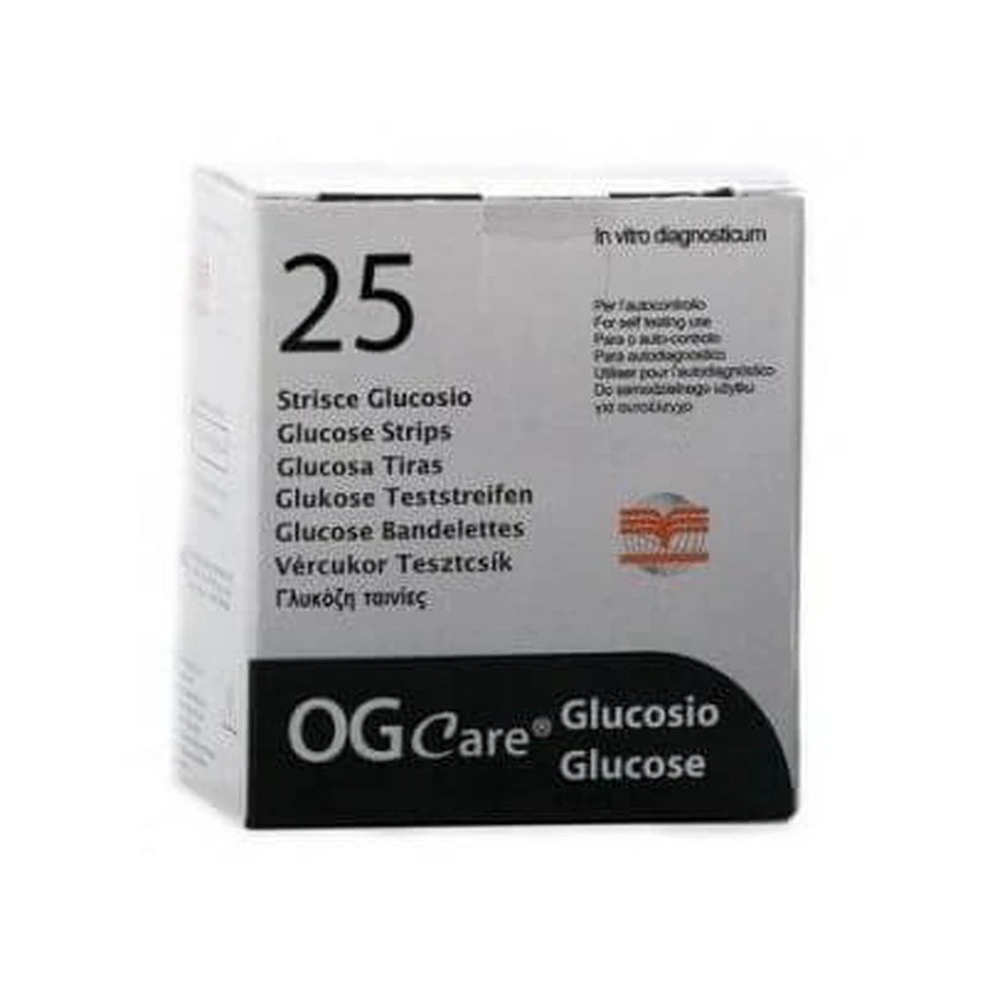 OGcare Glucosa en sangre 25 tiras reactivas