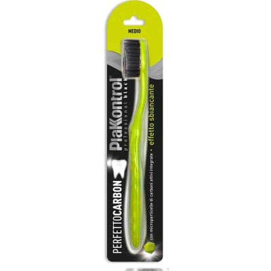 Plakkontrol perfect carbon manual toothbrush blister 1 pc