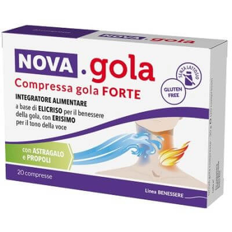 Nova sterke keel 20 tabletten