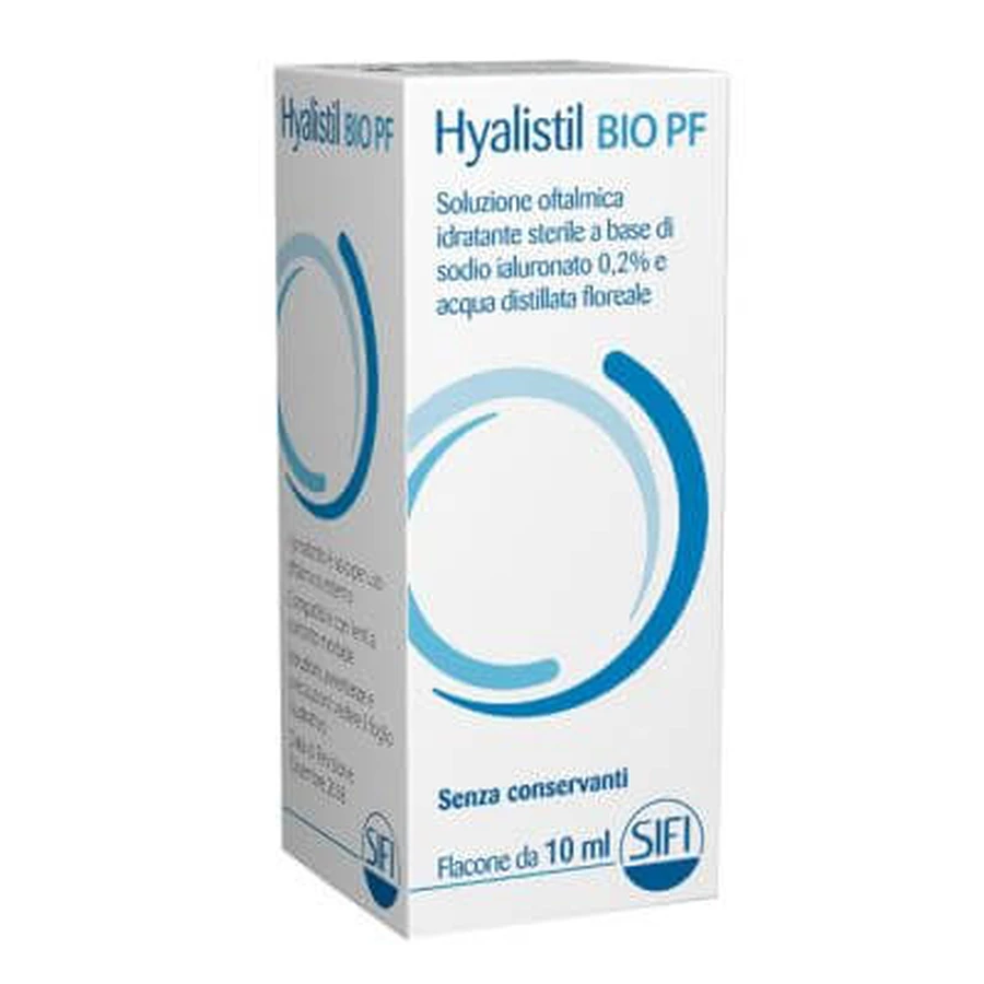 Eye drops with 0.2% hyalistil organic pf red fruits 10 ml