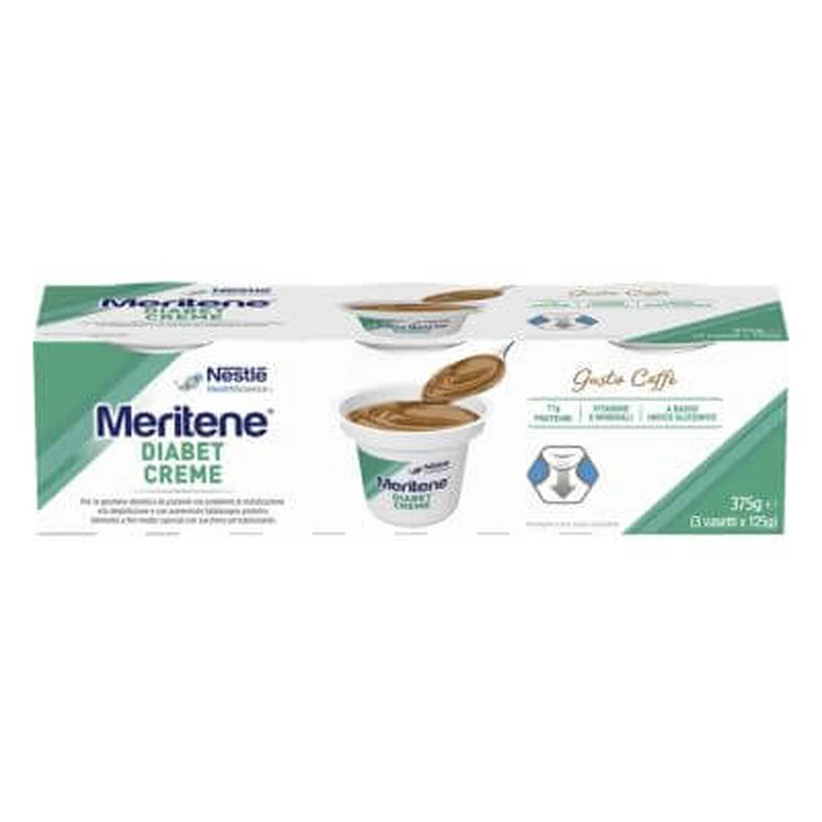Meritene Diabetes Creme Kaffee 3 x 125 g