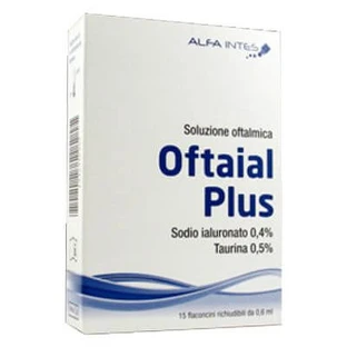 Oftaial Augenlösung plus 0,4% Hyaluronsäure und Taurin 15 wiederverschließbare Flaschen à 0,6 ml