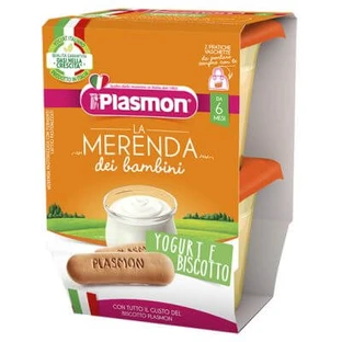 Plasmon children's snack nature's flavor aseptic yogurt biscuit 2 x 120 g