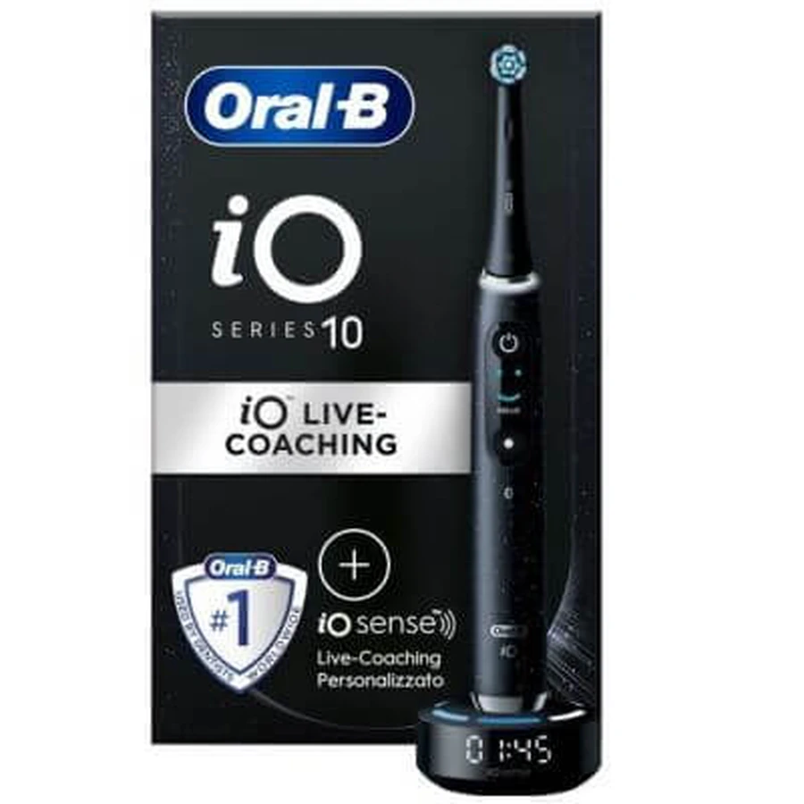 Oral-b io 10 zwarte elektrische tandenborstel