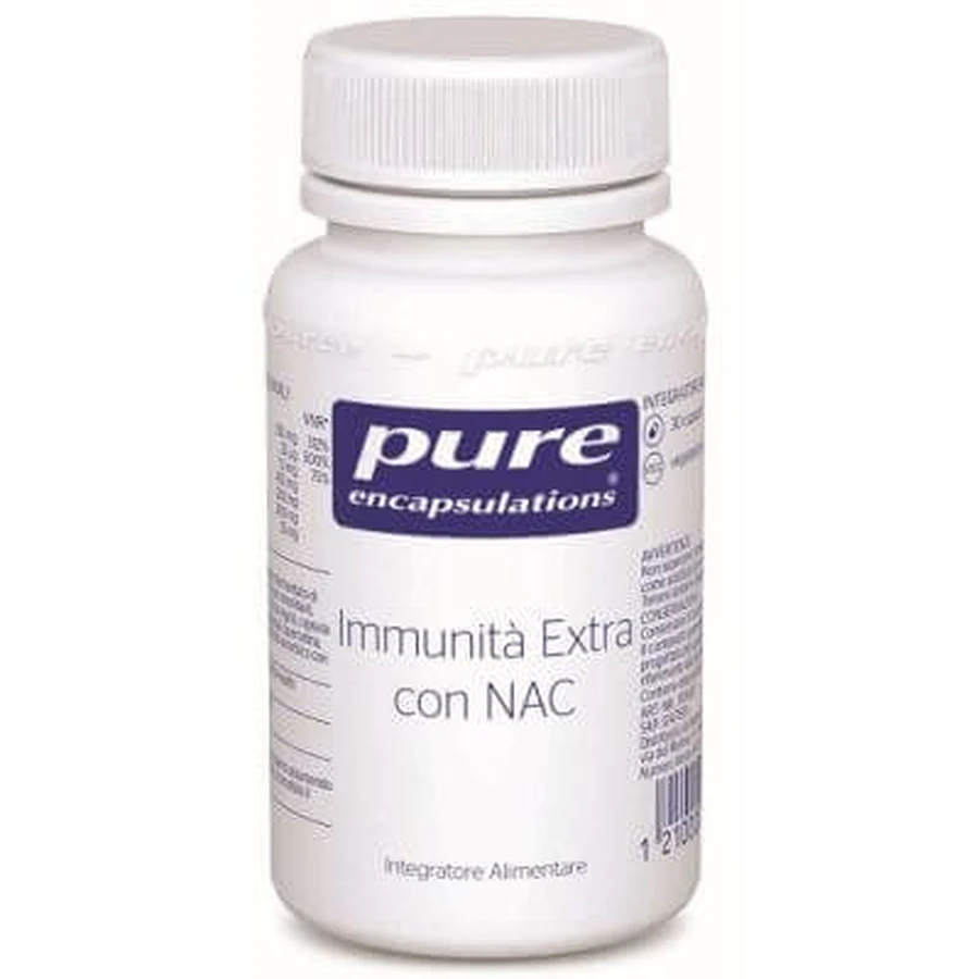 Pure encapsulations extra inmunidad con nac 30 cápsulas