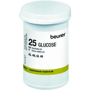 Bandelettes de glycémie Beurer pour glucomètre gl48/gl49 en flacon 50 pcs.