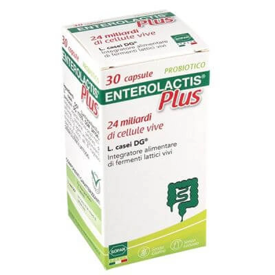 Enterolactis plus 30 capsules