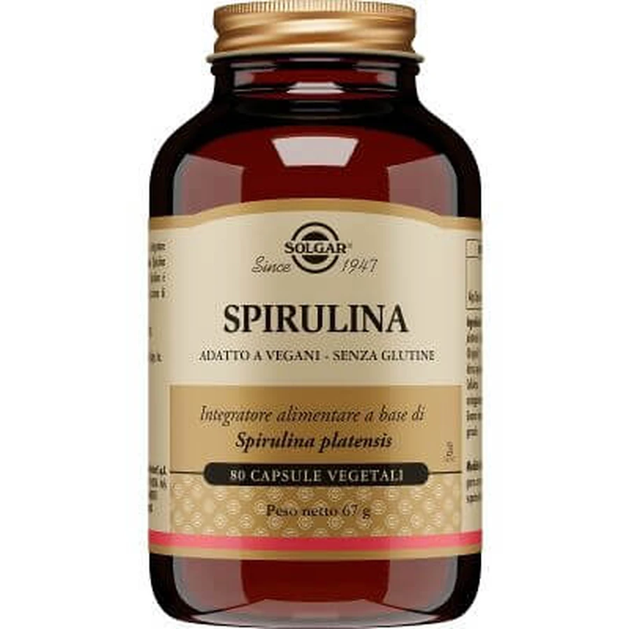 Spirulina 80 cápsulas veg