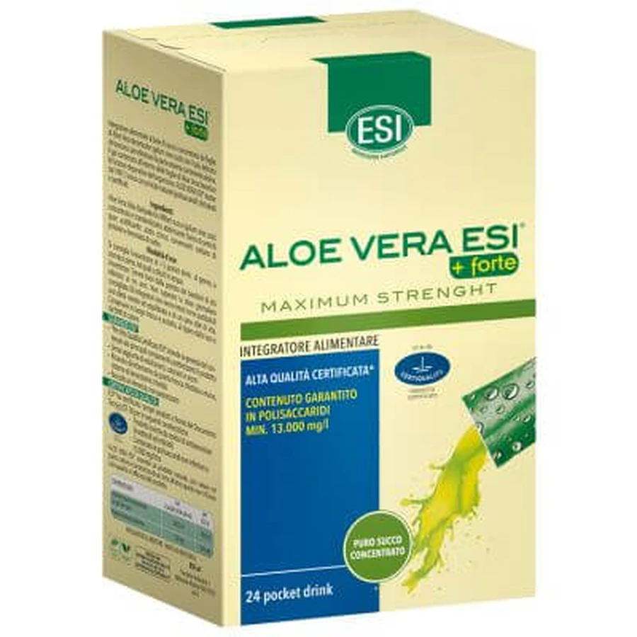 Esi aloë vera sap + forte 24 pocket drankjes