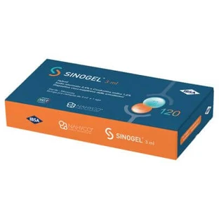 Intra-articular syringe sinogel 2.4% + 1.6% 3 ml 1 fs + needle gauge 21