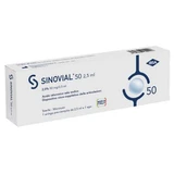 Jeringa intraarticular sinovial 50 ácido hialurónico 2% 50 mg/2,5 ml 1 fs + aguja calibre 21 1 pieza