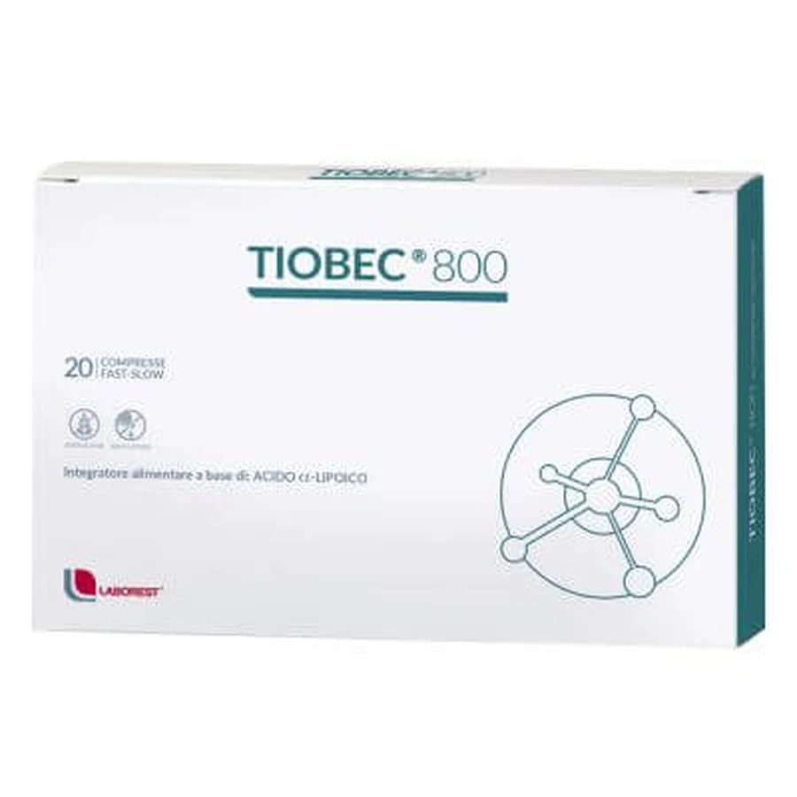 Tiobec 800 20 tabletten snel-langzaam 36 g