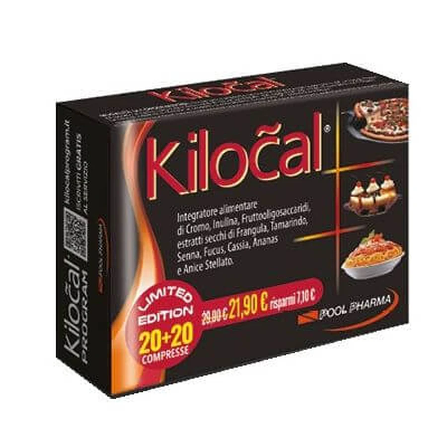 Kilocal 20 comprimidos + 20 comprimidos