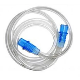 Tube set with replacement fitting for aerosol