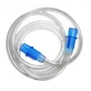 Tube set with replacement fitting for aerosol