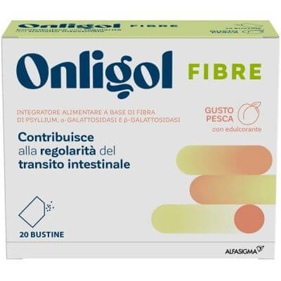 Onligol fiber peach 20 sachets