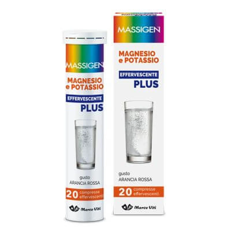 Massigen Magnesium-Kalium plus 20 Brausetabletten