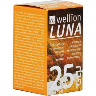 Wellion moon 25 bandes pour la mesure de la glycémie