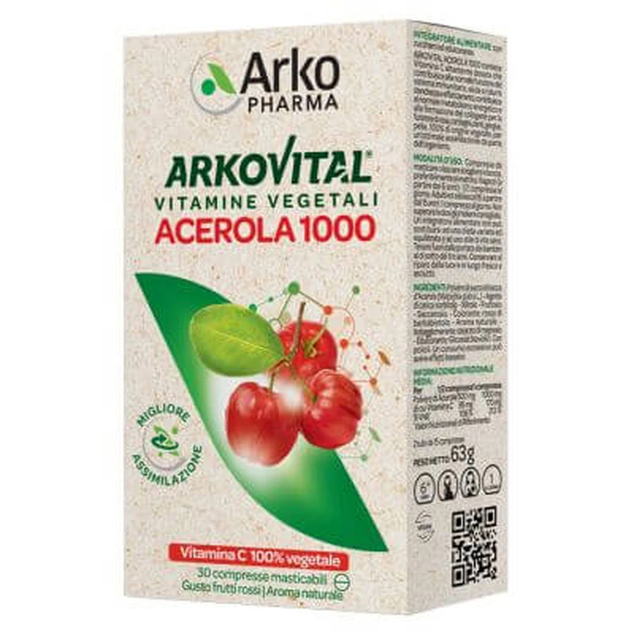 Arkovital acerola 1000 30 Kautabletten