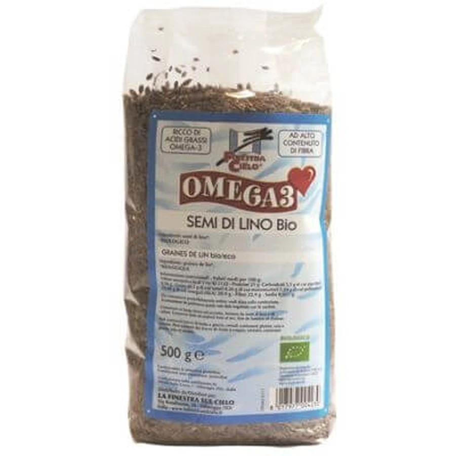 Fsc omega3 high fiber organic flaxseed 500 g