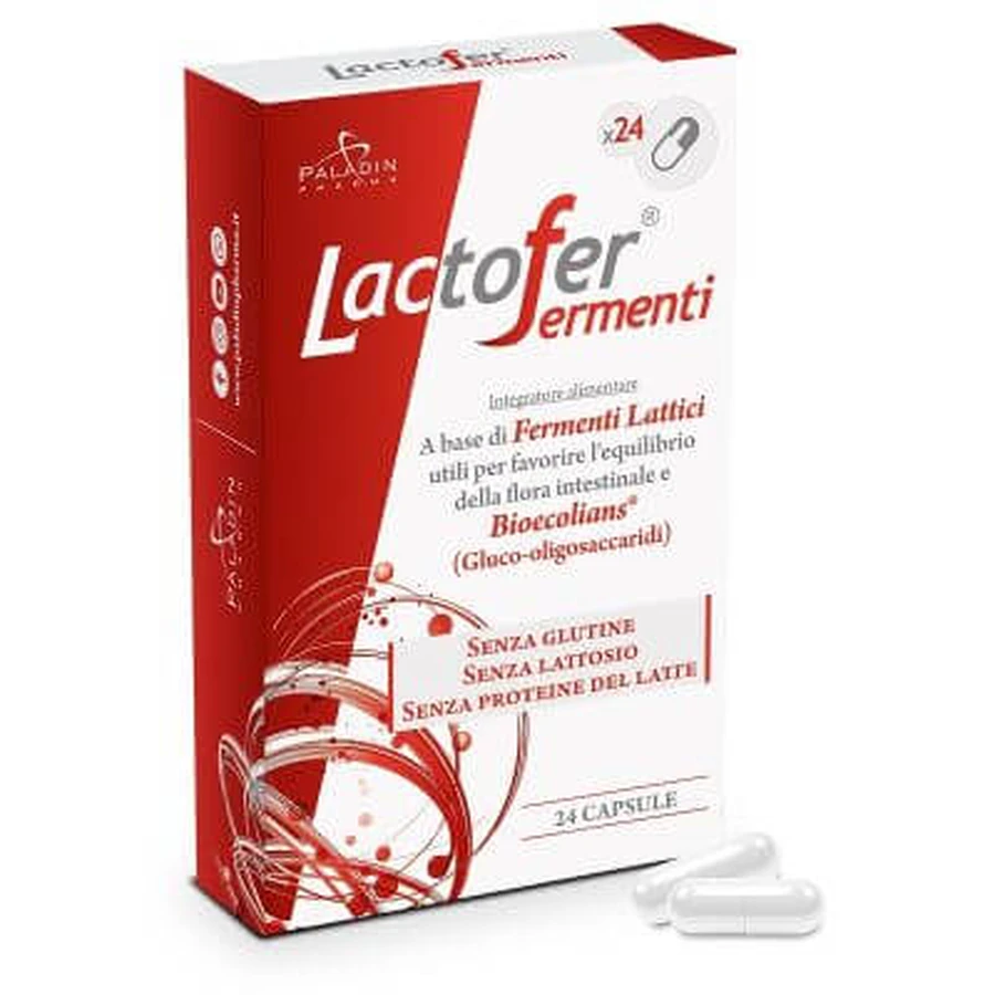 Lactofer fermentos 24 cápsulas