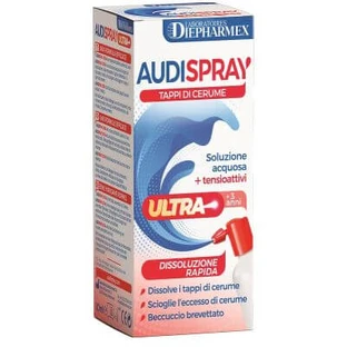 Audispray ultra +3 ans solution aqueuse + surfactant spray bouchons de cérumen 20 ml
