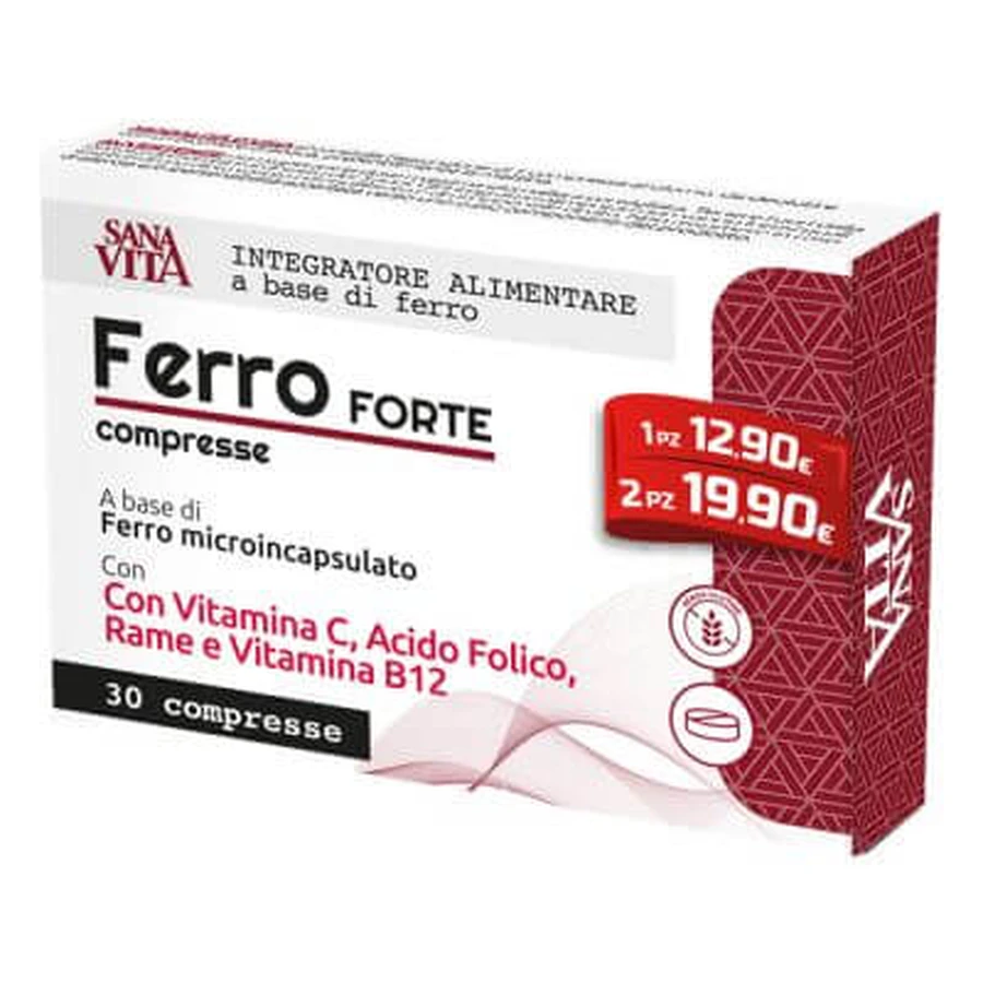 Sanavita iron forte 30 comprimés