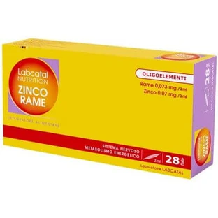 Labcatal nutrition zinc copper 28 vials 2 ml