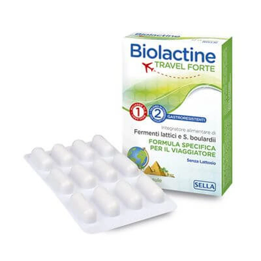 Biolactine travel forte 24 cápsulas