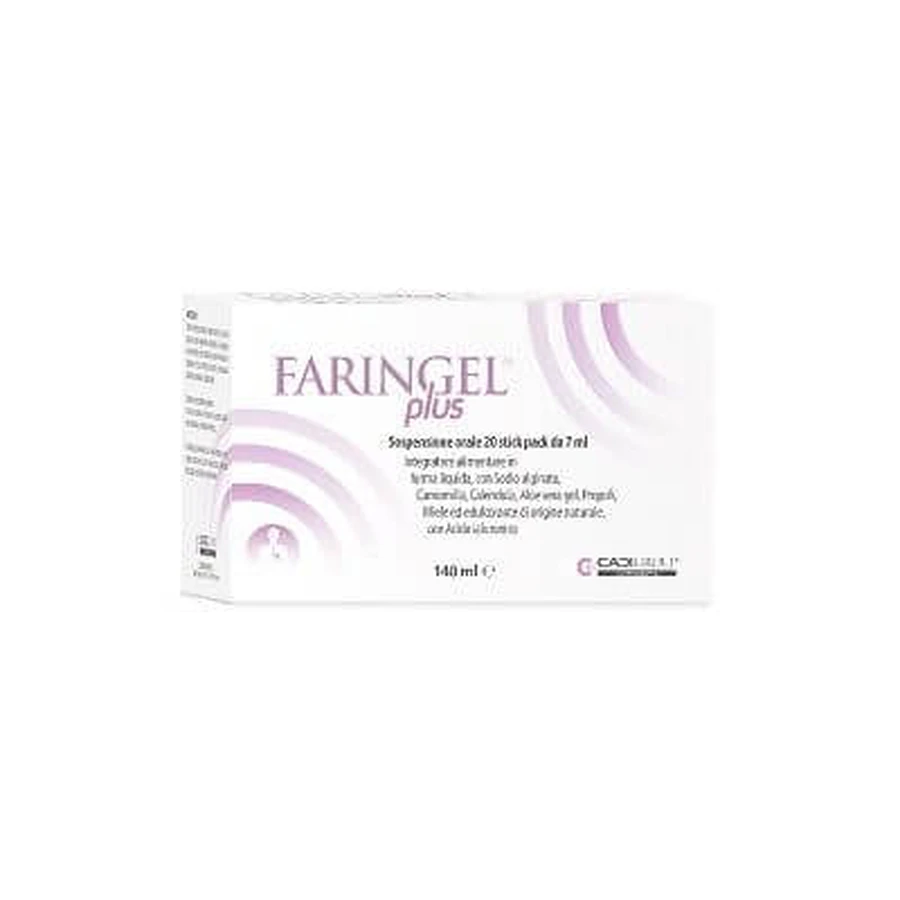 Faringel plus 20 stick pack 7 ml