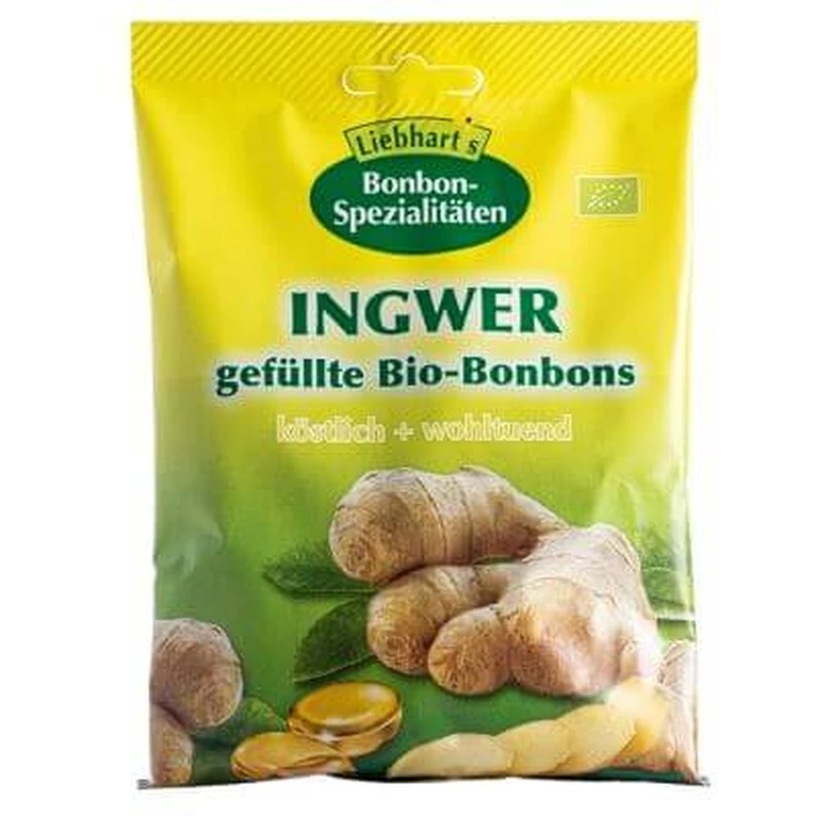 Bonbons organic ginger 100 g 18 filled candies
