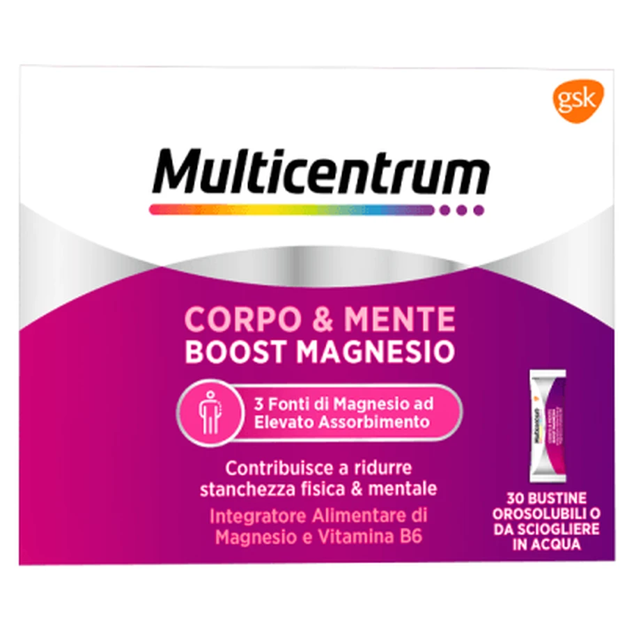 Multicentrum boost Magnesium 30 Portionsbeutel