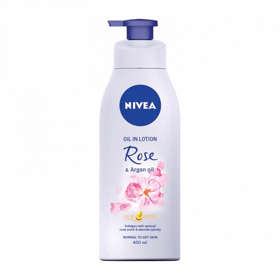 Lotiune de corp Rose & Argan Oil, 400 ml, Nivea