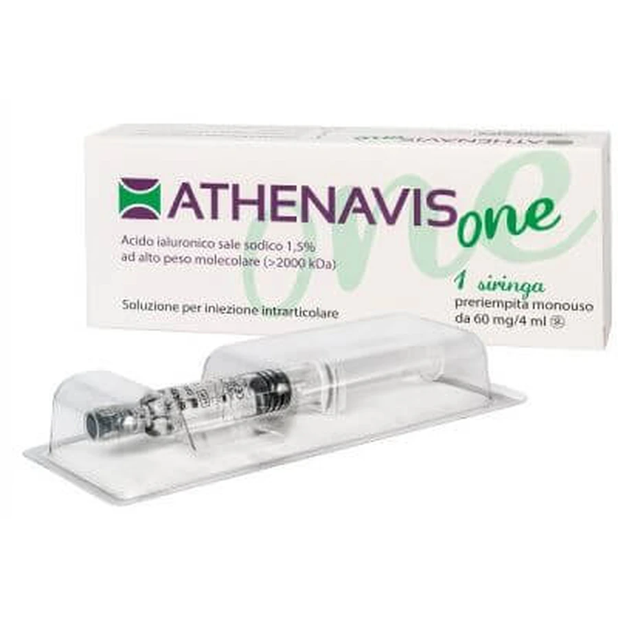 Jeringa intraarticular athenavis one ácido hialurónico 1,5% 4 ml