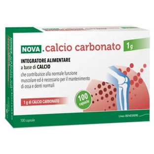 Nova carbonate de calcium 1 g 100 gélules