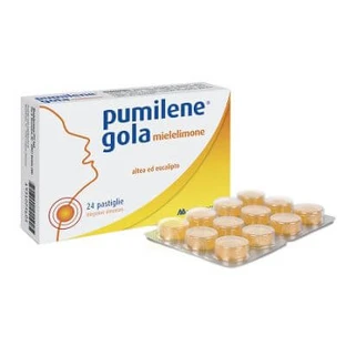 Pumilene throat honey lemon 24 lozenges