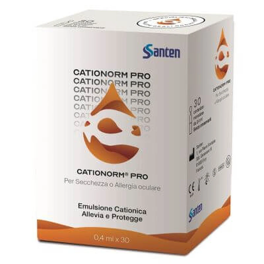 Cationorm pro ud 30 flacons unidoses de 0,4 ml