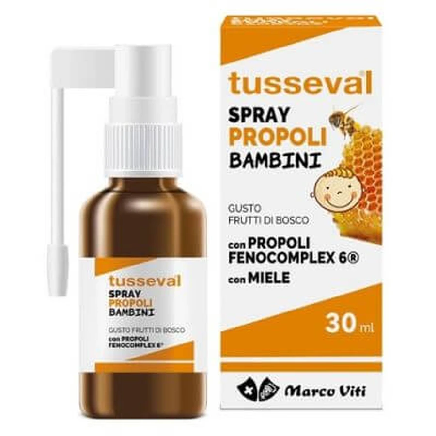 Tusseval throat propolis spray for children 30 ml