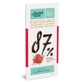 Dunkle Schokolade 87% mit Erdbeeren Sweet & Safe, 90 g, Sly Nutrition