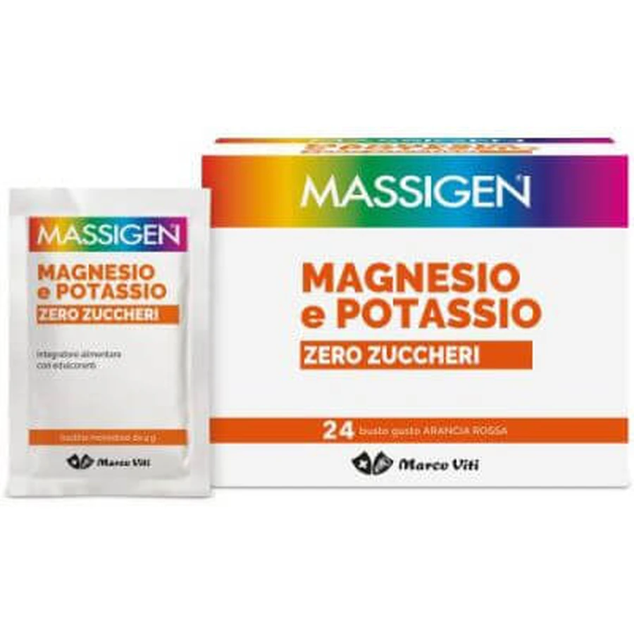 Magnesio potasio cero azúcar 24 sobres