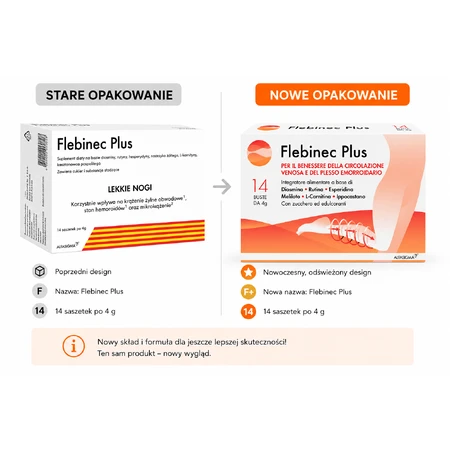 Flebinec plus 14 sachets 4 g