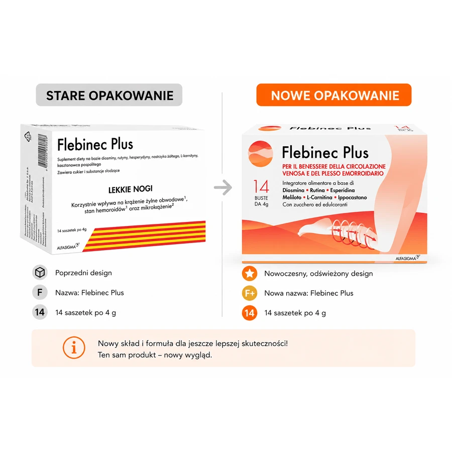Flebinec plus 14 sachets 4 g