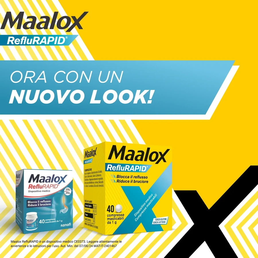 Maalox reflurapid 40 chewable tablets