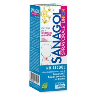 Sanagol junior spray propolis aardbei 20 ml